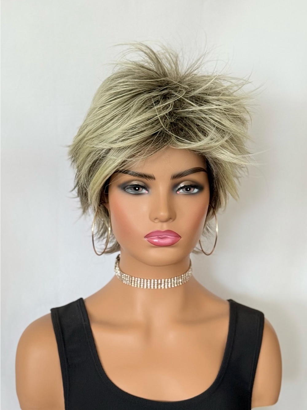 Very Pretty “Put On & Go” Short Ash Blonde Synthetic Wig for Daily Wear/Events!